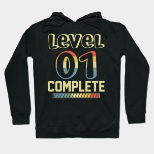 Level 1 Complete Vintage Gift Shirt Celebrate 1st Wedding Hoodie